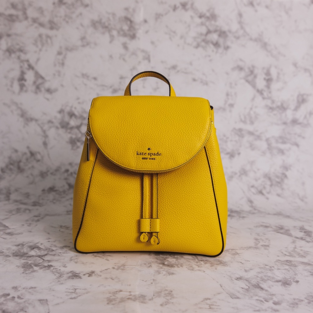 Kate Spade Yellow Leather Backpack *NEW*